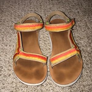Teva Orange/Yellow Sandals